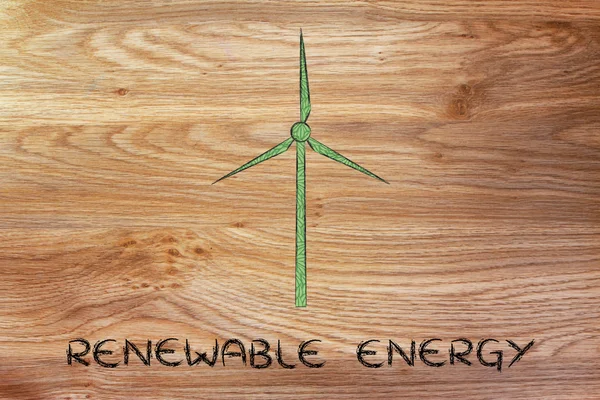 Illustration zu alternativen Energien — Stockfoto