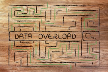 Bir labirent tarafından çevrili arama çubuğu