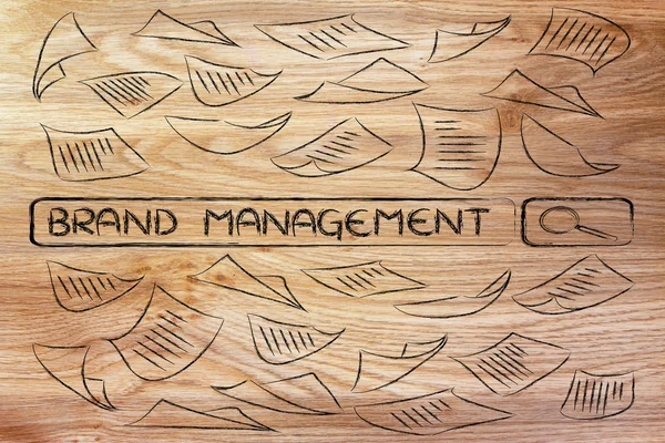 Researching about brand management — Stock Photo, Image