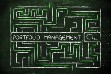 Arama Etiketler hakkında portföy yönetimi ile labirent