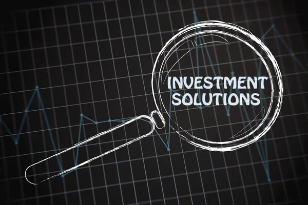 Investment solutions with business graph — Stock Photo, Image