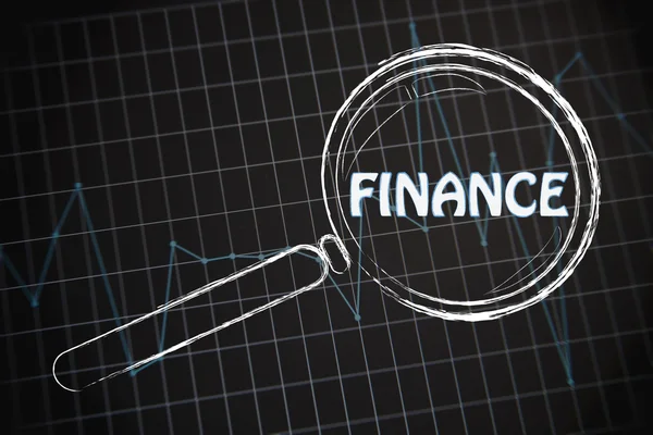 Finance with business graph — Stock Photo, Image