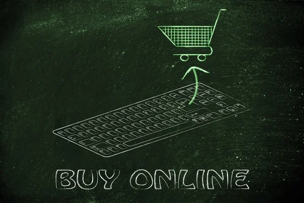 전자 상거래 및 온라인 구매 — 스톡 사진