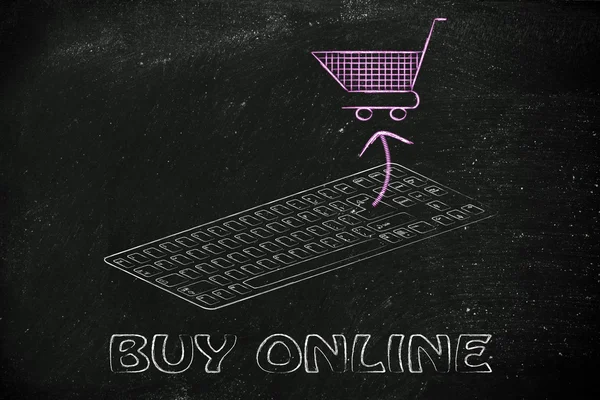 Comercio electrónico y compras en línea —  Fotos de Stock