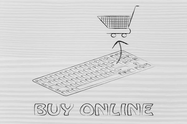 E-commerce and online purchases — Stock Photo, Image