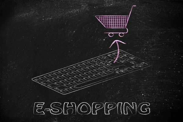 E-commerce and online purchases — Stock Photo, Image