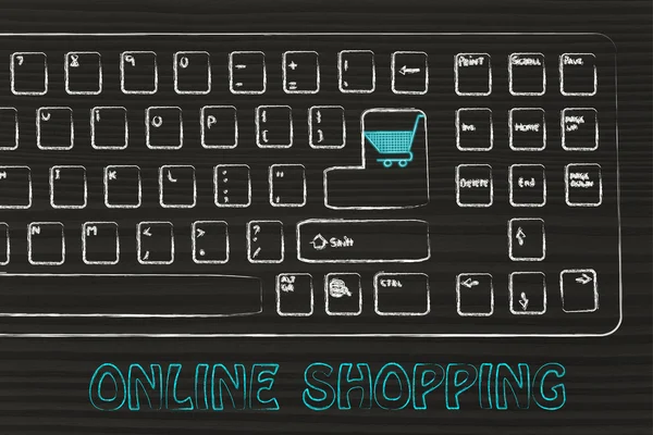 E-commerce and online purchases — Stock Photo, Image