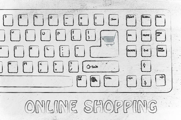 E-commerce and online purchases — Stock Photo, Image