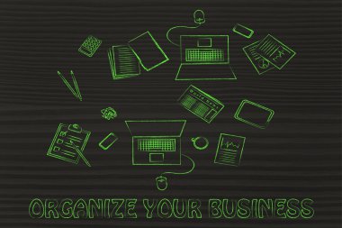 Üretken ekip çalışması illüstrasyon