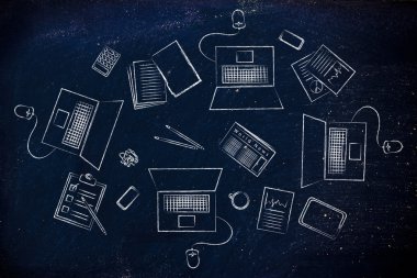 Bir ekibiyle birlikte çalışma