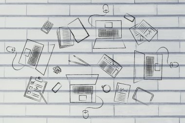 Bir ekibiyle birlikte çalışma