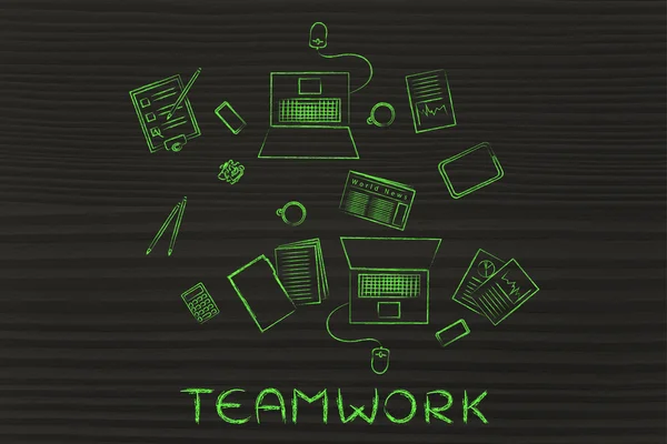 Produktive Teamarbeit — Stockfoto