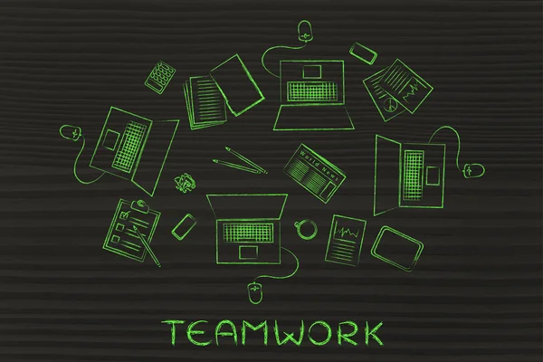Lavorare con un team — Foto Stock