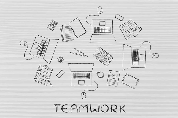 Lavorare con un team — Foto Stock