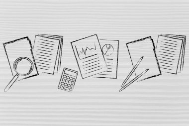 işle ilgili belgeleri: klasör, istatistikleri ve bütçe