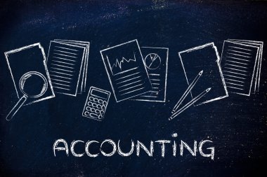 Muhasebe: işle ilgili belgeleri ve istatistikleri ile tasarım