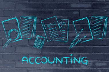 Muhasebe: işle ilgili belgeleri ve istatistikleri ile tasarım