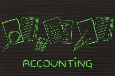 Muhasebe: işle ilgili belgeleri ve istatistikleri ile tasarım