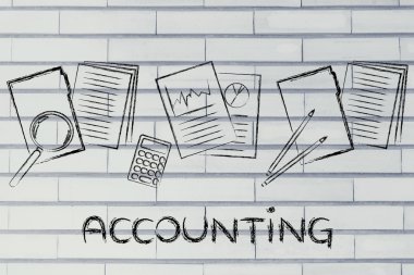 Muhasebe: işle ilgili belgeleri ve istatistikleri ile tasarım