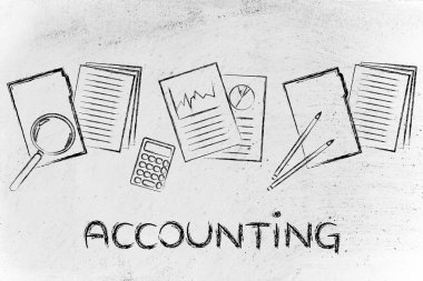 Muhasebe: işle ilgili belgeleri ve istatistikleri ile tasarım