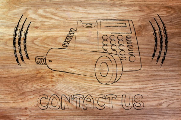 zil ofis telefon illüstrasyon, müşteri hizmetleri