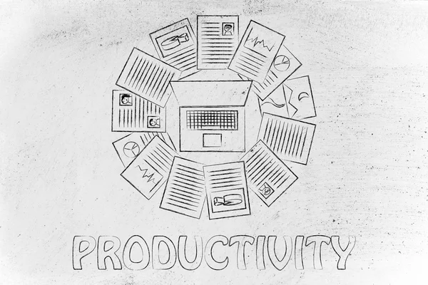 Horaire chargé et productivité — Photo