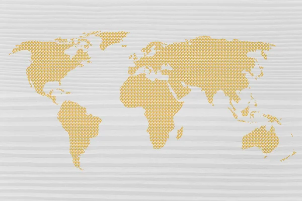 Mapa mundial de pines de geolocalización —  Fotos de Stock