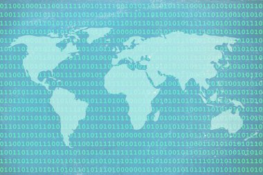 Dünya harita ilişkin ikili kod bindirme yaptı