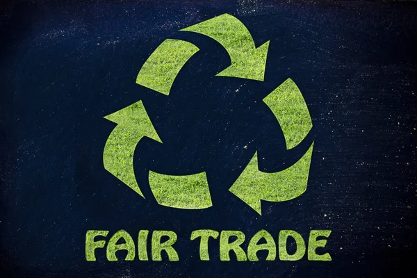 Ilustración del comercio justo — Foto de Stock