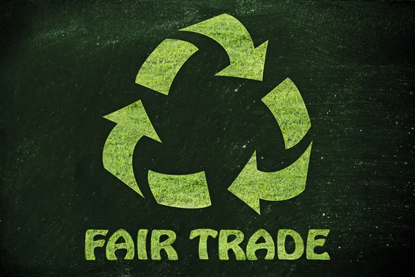 Ilustración del comercio justo — Foto de Stock