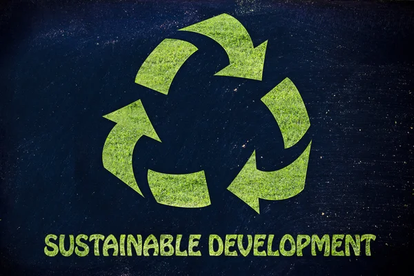 Ilustración del desarrollo sostenible — Foto de Stock