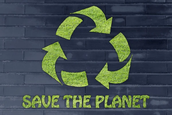 Rädda planeten illustration — Stockfoto
