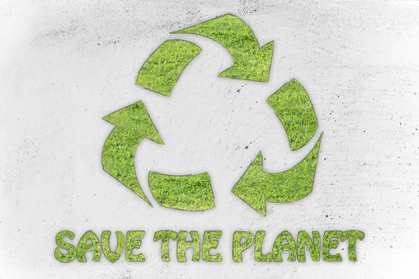 Save the planet illustration — Stock Photo, Image