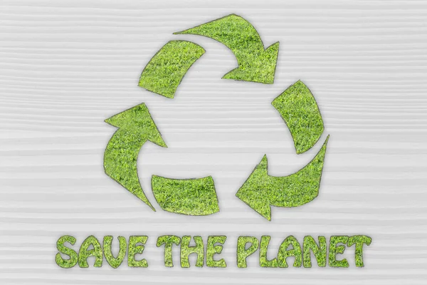 Save the planet illustration — Stock Photo, Image