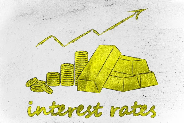 Concept of good interest rates — Stock Photo, Image