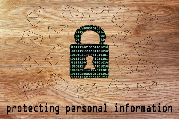 Személyes adatok védelme — Stock Fotó
