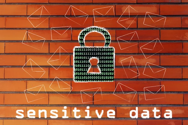 Internet security for sensitive data — Stock Photo, Image