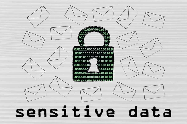 Securitatea internetului pentru date sensibile — Fotografie, imagine de stoc