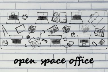 Açık alan ofis ve ekip çalışması