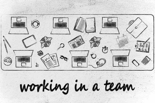 Come lavorare con successo in un team — Foto Stock