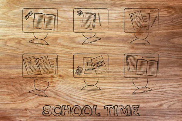 School tijd illustratie — Stockfoto