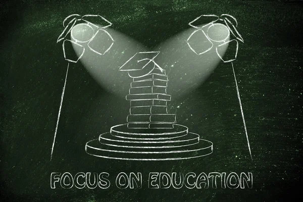 Focus sur l'illustration de l'éducation — Photo