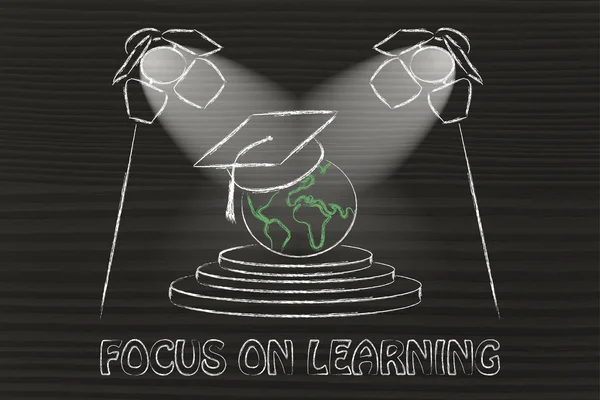 Fokus auf das Lernen — Stockfoto