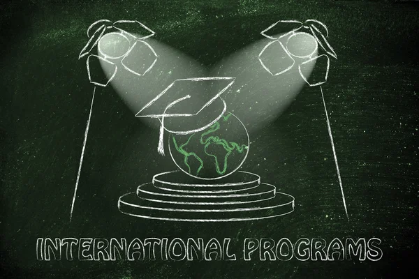 Иллюстрация международных программ — стоковое фото