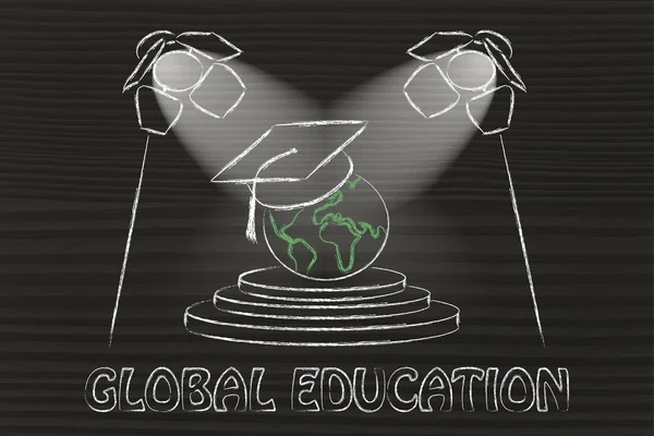 Global education illustration — Stock Photo, Image