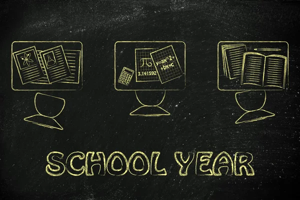 Rok szkolny ilustracja — Zdjęcie stockowe