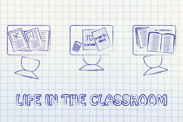 Life in the classroom illustration