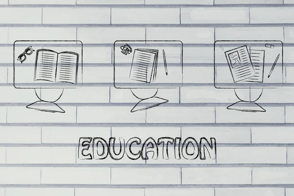Ilustracja szkoły i edukacji — Zdjęcie stockowe