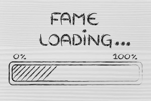 funny progress bar with fame loading