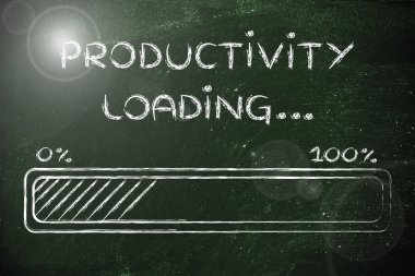 komik ilerleme çubuğu verimlilik yükleme ile